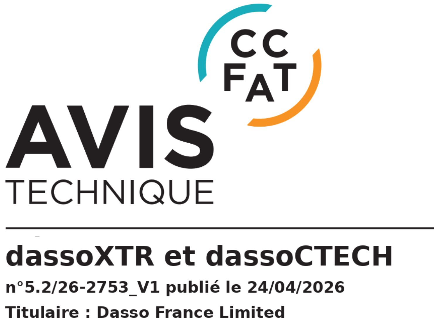 Avis Technique CCFAT